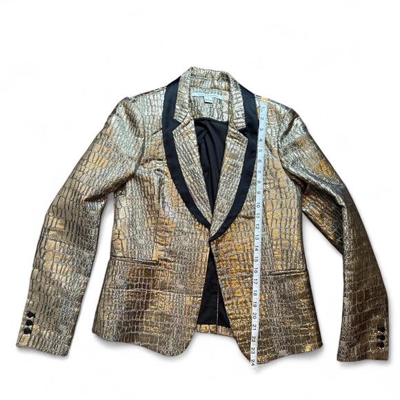 Diane von Furstenberg Women's Gold Jacket - Picture 5 of 6